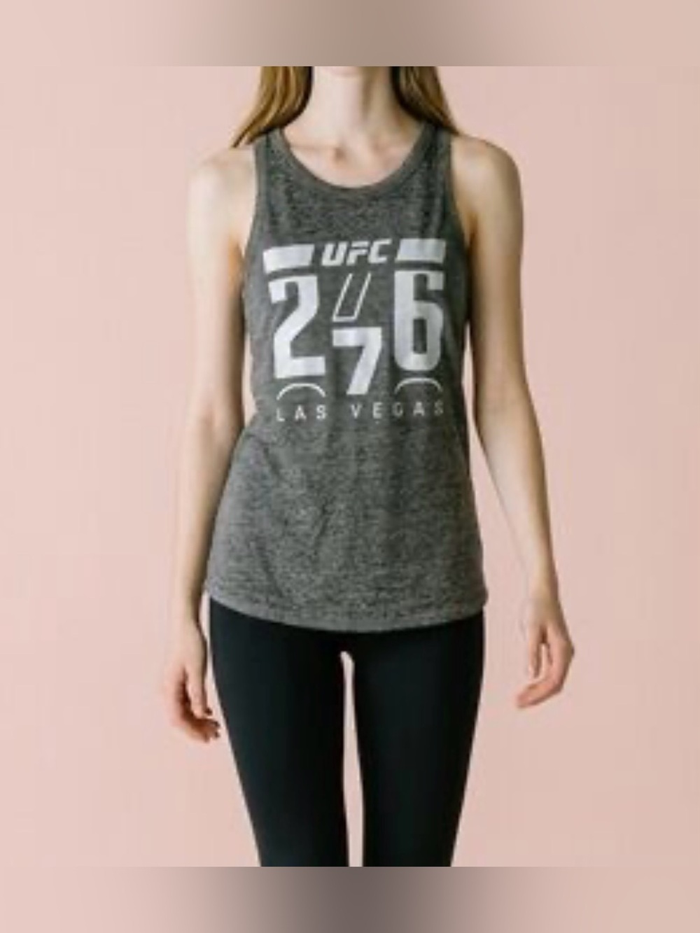 NWT UFC Women’s 276 Liquid Silver Las Vegas Tank